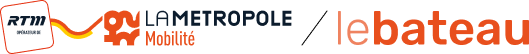 Logo RTM + AMP et lebateau du Frioul